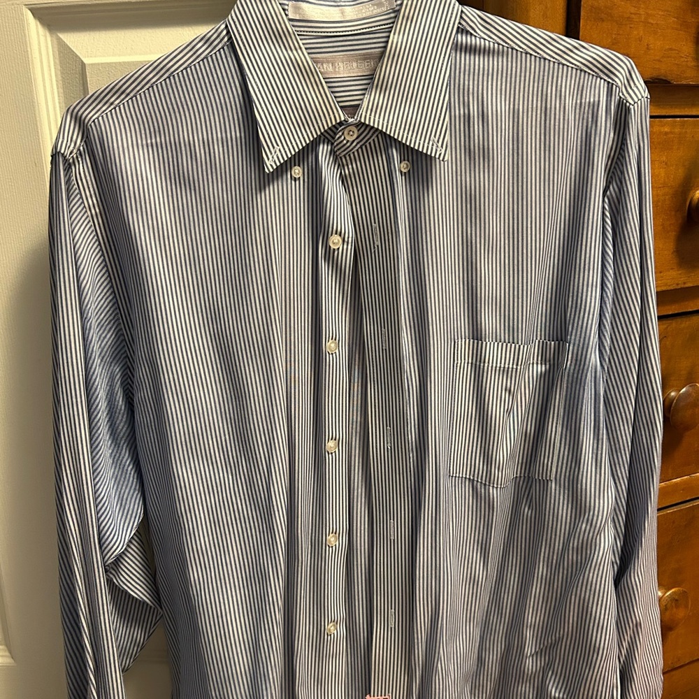 Men's Blue Striped Shirt